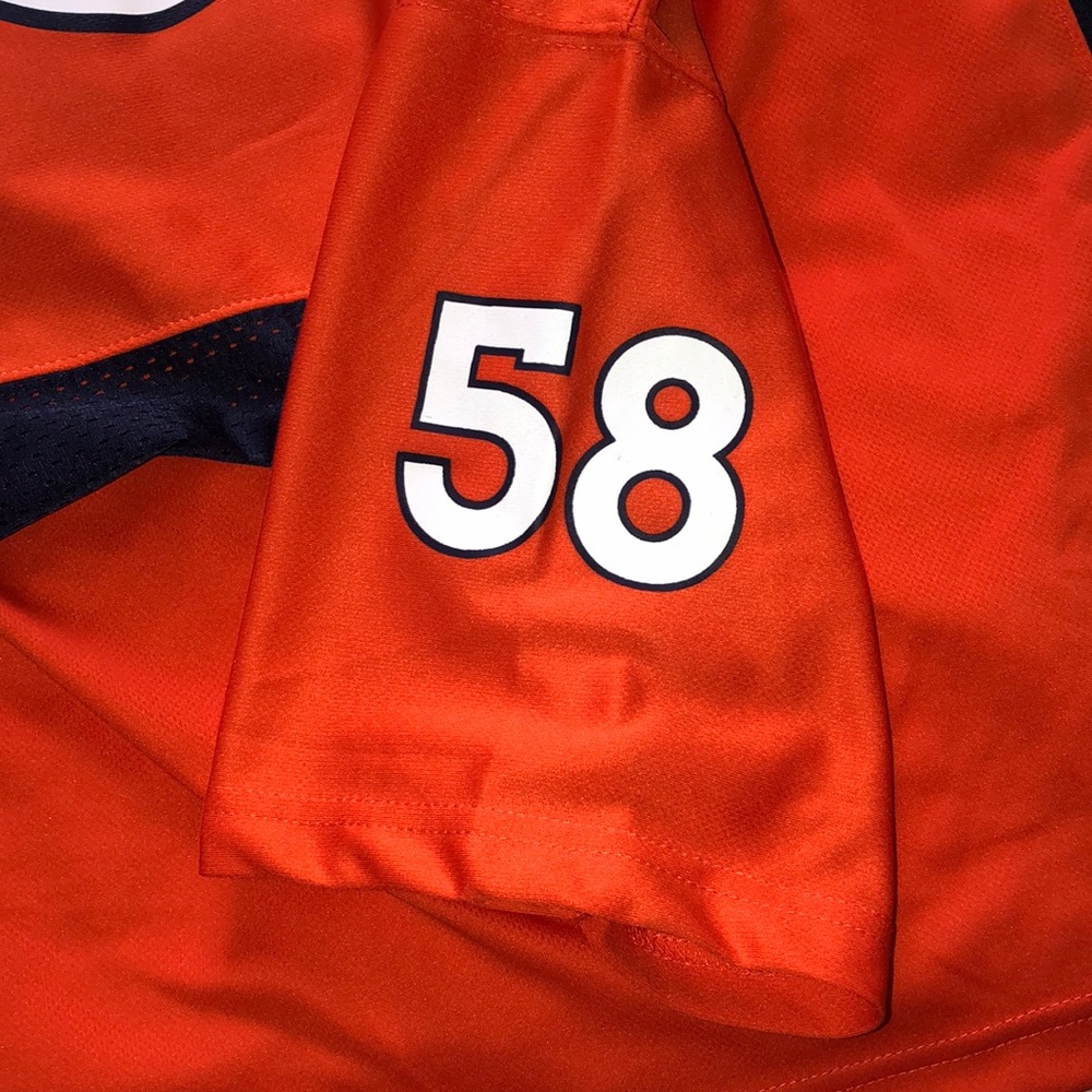 NFL Denver Broncos Orange & Navy Von Miller #58 Kids Jersey - Picture 4 of 5
